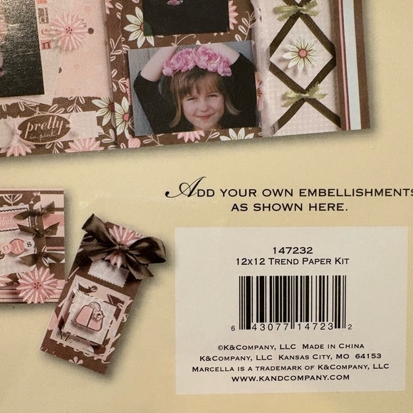 📍SALE Marcella by K Scrapbook Paper Kit & Alpha/123 Stickers 14732 - Picture 3 of 7